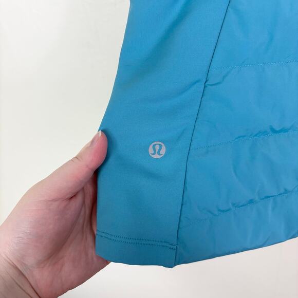 Lululemon Water Resistant Reflective Goose Down Down for It All Vest in Oceanic - Picture 9 of 11